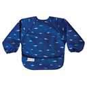 Tiny Twinkle Long Sleeve Bib for Babies & Toddlers | Waterproof Smock Bib for Eating | Machine Washable & Mess-Proof Feeding Essentials | Newborn Shower Gift (Ocean Life, 624M)