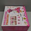 Sumsoltic Drawing Projector for Kids, Art and Craft Kit,Including Colored Pencils, Crayons, Coloring Books, Toys for 3+ Year Old Girls (Pink Drawing Kit v2)