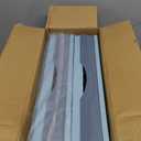 Lidded Storage Bins 2 Pack 30L Collapsible Storage Box Crates Plastic Tote Storage Box Container Stackable Folding Utility Crates for Clothes, Toy, Books ,Snack, Shoe, and Grocery Storage Bin-Blue