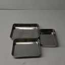 P&P CHEF Deep Baking Pan Set of 3, Non-Toxic & Heavy Duty & Easy CleanDeep Baking Pans Set of 3 , 12x10 ", 10.5x8 ", 9.5x7"