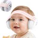 Yoofoss Baby Ear Muffs Noise Protection for Infants Up to 36 Months - Noise Cancelling Headphones for Ear Protection (Pink)