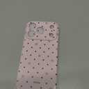 for iPhone 17 Case Pink Cute Polka Dot Pattern | Shockproof Silicone TPU PC Protective Cover for Girls Women, Fashion Design with Camera Protection, Wireless Charging
