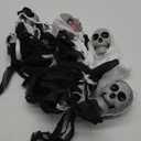 4 Pack Halloween Hanging Ghosts Skeleton Decorations, Grim Reaper with Chain Hanging Decor for Yard Patio Outside Lawn Garden Outdoor/Indoor