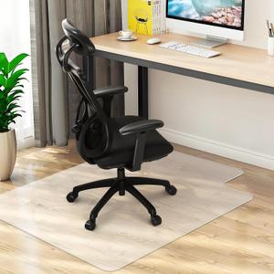 Office Chair Mat for Hard Wood Floors 36"x47" Heavy Duty Floor Protector Easy Clean, 47" x 36" Rectangle