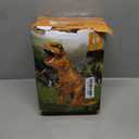 Halloween Inflatable Dinosaur Costume Adult Fancy Dinosaur Suit Blow up Trex Costume Full Body Dino Costume For Halloween Cosplay Party(brown)