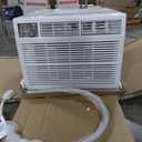 Whirlpool 18,000 BTU Window Air Conditioner with Dehumidifier, 230V, Window AC for Large Rooms up to 1000 Sq. Ft., Bedroom, Living Room, Apartment, with Remote, 3 Speeds, and 24H Timer, White