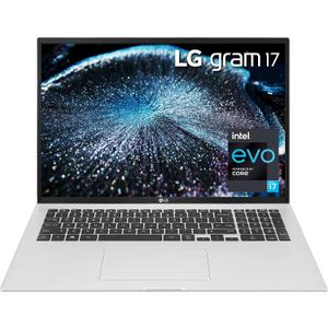 LG gram 17Z90P Laptop 17" IPS Ultra-Lightweight, (2560 x 1600), Intel Evo 11th gen Core i7, 16GB RAM, 2TB SSD, Upgradeable Windows 10 Home, Alexa Built-in, 2X USB-C, HDMI, USB-A - Silver