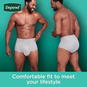 Depend Underwear 40 Pieces With 2 Packs Total.  Size is S-M P-M