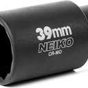 NEIKO 02529A 39mm Socket | 1/2” Drive Deep Impact Socket | Spindle & Axle Nut Socket | 12 Point |Chrome Molybdenum Cr-Mo |Deep Well Hub | Triple Square | Axle Shaft Nut Remover