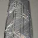 ANZORG Dual-sided Hanging Jewelry Organizer Necklace Holder Jewelries Storage with 34 Zippered Pockets and 14 Dustproof Hook Loops (GREY)