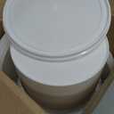 Gerrii 10 Pack White Plastic Bucket with Handle and Lid Food Storage Bucket Containers All Purpose Pail for Multipurpose Paint Water Art Crafts Projects Garage Organization (White,1.5 Quart)