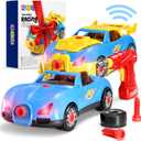 Play22 30 Pcs Take Apart Racing Car Toddler Toys Set - Build Your Own Car with Drill, Engine Sounds & Lights - Toy Car Constructions Set Stem Building Learning Education Toys for Kids Ages 3+ Years