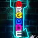 Arcade Neon Signs Arrow Style Right LED Light Dimmable Gaming Lights for Wall Decor USB Powered Neon Gaming Sign for Game Rooms, Bars, Pac-man Retro Arcade Decor Gifts for Teenage Boys, Kids