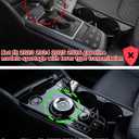 2-Piece Center Console Organizer for 2023-2025 2026 Kia Sportage Hybrid - with Rotary Type Transmission Only, Sportage Storage Tray Accessories Insert Box, Not for Lever Type Transmission