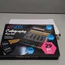 Artworx Calligraphy Pens Set - Introductory Caligraphy Writing & Hand Lettering Kit - Includes Instructions, Guide Book and Practice Book - Calligraphy Set For Beginners