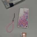 NGB Designed for Samsung Galaxy A17 5G Phone Case, Rose Gold | Glitter Liquid Sparkle Cute Cover for Women Girls Kids | with Screen Protector & Ring Holder & Wrist Strap Lanyard