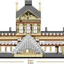 dOvOb Architecture Louvre Micro Building Blocks Set2885PCS - World Famous Architectural Model Toys Gifts for Kid and Adult