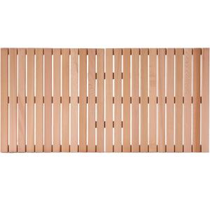 Bingaai Cedar Wood Bath Mat 48 23.6 in, Wooden Bath Mats, Cedar Wood Shower Mat, Shower Stall Mat Non-Slip for Bathroom Bathtub Spa Sauna Garden Home, Wooden Floor Mat Large for Indoor and Outdoor, 48" x 23.63"