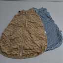 JELLYMONI Fleece Baby Sleep Sack 6-12 Months, 2 Pack 1.5 TOG Baby Wearable Blanket Winter Infant Sleeping sack with 2-Way Zipper, Warm Toddler Sleep Sack (Medium)