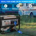 NEMA 14-50P to L14-30R Generator Transfer Switch Adapter Cord, 50A Male to 30A Female 250V/125V Generator RV EV Dryer House Adapter Plug, Twist Lock 4-Prong, STW 10AWG Heavy Duty Cable, 18 Inch