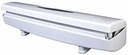 Wraptastic Food Wrap Dispenser Plastic Wrap Cutter Food Freshness Dispenser Preservative Film Unwinding Cutting Foil & Wax Paper Cling Wrap Kitchen Accessories in White Color