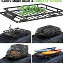 Roof Rack Basket with Net 46" x 36" Cargo Basket 300lbs Capacity