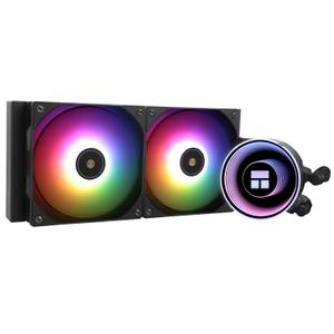 Thermalright Frozen Notte 240 Black ARGB V2 Water Cooling CPU Cooler, 240 Specification CPU Liquid Cooler,Double PWM Fans, S-FDB Bearings, Suitable for AMD:AM4/AM5, Intel LGA 1851/1700/115X/1200/2011