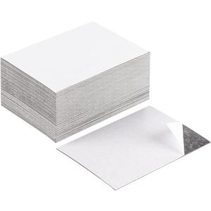 Magnetic Sheets with Adhesive for Wallet Size Pictures,2.5x3.5-80 Pack,Bulk Self Adhesive Backing,Create Picture Magnets for Refrigerator,Peel and Stick on,Decoration Your Home and Classroom