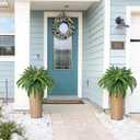 CQURE 45" Fake Ferns Artificial Plants Large,Set of 2 Artificial Boston Ferns Faux Hanging Fake Plants for Outdoors Planter Home Garden Decor,60 Branches