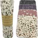 Reusable Paper Towel Rolls 20 Pack,Washable Napkin Cloth Value Set of 4 Colors 20 Pack of Paperless Towel-100% Cotton, Super Soft, Absorbent Made to Last (Blooming)