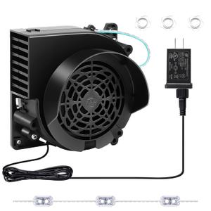 Inflatable Replacement Fan Blower - 12V 1.0A Blower with 12V 1.5A Adapter and 3 LED Lights for Halloween Party Yard Garden Lawn Decorations