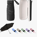 GUARAY Mini Umbrella with Case – Lightweight Folding Compact Travel Accessory, Small Sun Umbrella UV Protection for Girls, Kids & Adults, Fits in Purse Pocket Backpack