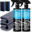 Premium Ceramic Coating for Cars- Quick Effect Coating Agent - Car Coating Spray, Suitable for cars, pickup trucks, RVs, motorcycles, etc. Fast Application for Long-Lasting Shine & Protection