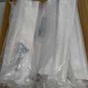 Alzassbg 10 Pack Brushed Satin Nickel Cabinet Pulls, 7 Inch(177mm) Hole Centers Knurled Kitchen Cabinet Handles for Cabinets and Drawers AL3017SN