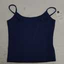 PINKMSTYLE Women's Basic Double Lined Scoop Neck Tank Tops Adjustable Cami Tank Summer Sleeveless Tops Small