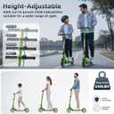 Scooters for Kids 8-12, Teens & Adults - Hand Brake & Bell, 8-inch Wheels, Adjustable Height, Foldable KIck Scooter, Upgrade Framework, Max Load 240LBS