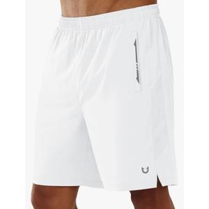 NORTHYARD Men's Running Athletic Shorts 5"/ 7"/ 9" Workout Gym Short Tennis Quick Dry Active Sport Hiking Basketball M, White
