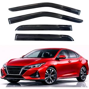 KPY Rain Guards Fit for 2020-2025 Nissan Sentra, Out-Channel Window Visors Vent Wind Deflectors 4PC, Car Accessories for 20-25 Sentra