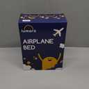 LUMARA Toddler Airplane Bed - Inflatable Airplane Bed for Toddlers, Plane Baby Mattress for Kids - Blow Up Air Mattress for Child Flight Sleep with Safety Belt, Innovative Valves, No Pump Needed (Grey)