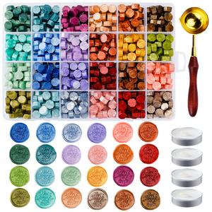 Metallic Assorted Color Seal Beads - 24 Colors for Making Wax Seals, Decor for Envelope, Letter, Wedding Invitation and Sealing Bottle