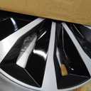Hubcap Wheel Cover Replacement R17 Hub Caps Universal-Fit Steel Wheel Rim Cover ABS Material Exterior Accessories for Car Truck SUV -Set of 417-inchSilver-Black