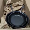 Anolon Advanced Home Hard-Anodized Nonstick Skillets (2 Piece Set- 10.25-Inch & 12.75-Inch, Moonstone)