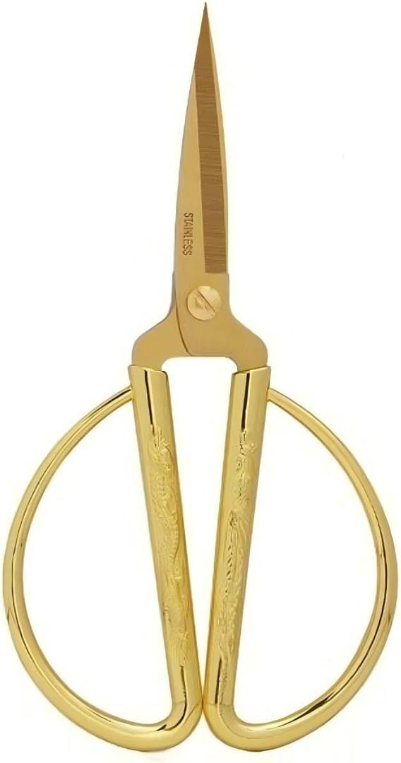 Gold Scissors, Ribbon Cutting Scissors for Grand Opening Ceremonies, Special Events Inaugurations and Ceremonies, Right/Left Handed 5.91"