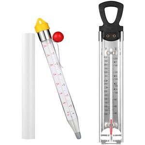 2026 New Candy Thermometer with Pot Clip and Hanging Hook, 1 Pcs Stainless Steel Deep Fry Oil Thermometer Instant Read Cooking Thermometer for Food, Oil/Candy/Fry/Jam/Sugar/Syrup/Jelly Food Thermometer