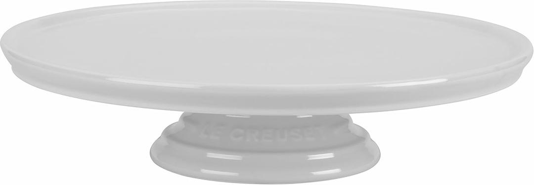 Le Creuset Stoneware Cake Stand, 12", White