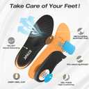 Men's Orthopedic Leather Dress Walking Shoes: Soft Business Hammer Toes Plantar Fasciitis Diabetic Formal Shoes, Cushion Arch Support Foot Hell Pain Relief Travel Golf Sneakers Black Size 11.5