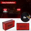 LIMICAR Trailer Lights LED Kit, 6" Boat Trailer Lights LED Submersible Kit, Boat & Utility Trailer Kit w/25ft Wiring