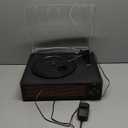 Vinyl Record Player with Speakers Vintage Turntable for Vinyls Records Belt-Driven Turn Table Support 3-Speed, Wireless Playback, Headphone, AUX-in, RCA Line LP Phonograph for Sound Enjoyment Black