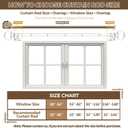 Curtain Rods 32 to 58 Inches (2.6-4.8ft), USFOOK 7/8 Inch Telescoping Splicing Drapery Rods for Windows 20 to 54 Inch, Decorative Curtain Rod for Home Decor with Luxury Gold Translucent Finials