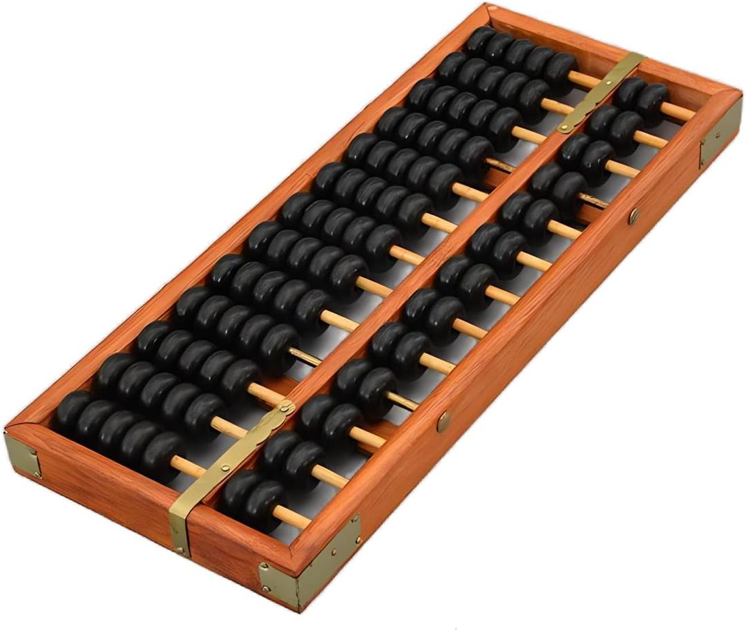 MAGIKON Vintage-Style Chinese Wooden Abacus, Chinese Lucky Calculator